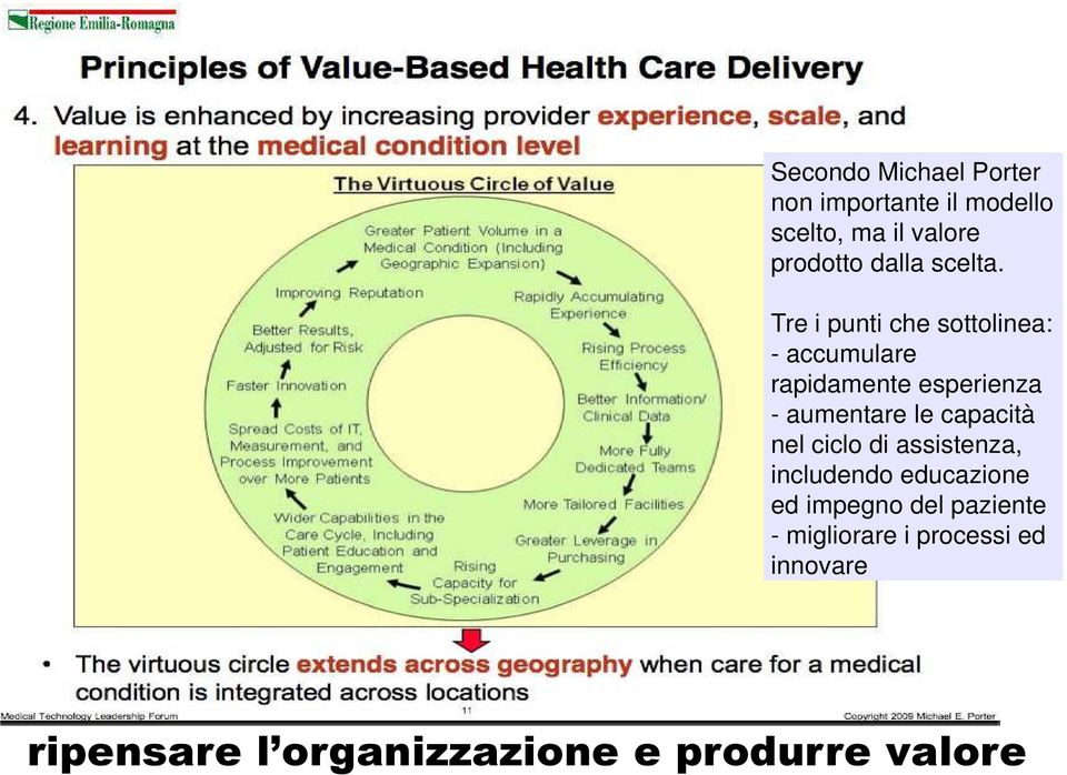 Tre i punti che sottolinea: - accumulare rapidamente esperienza - aumentare le