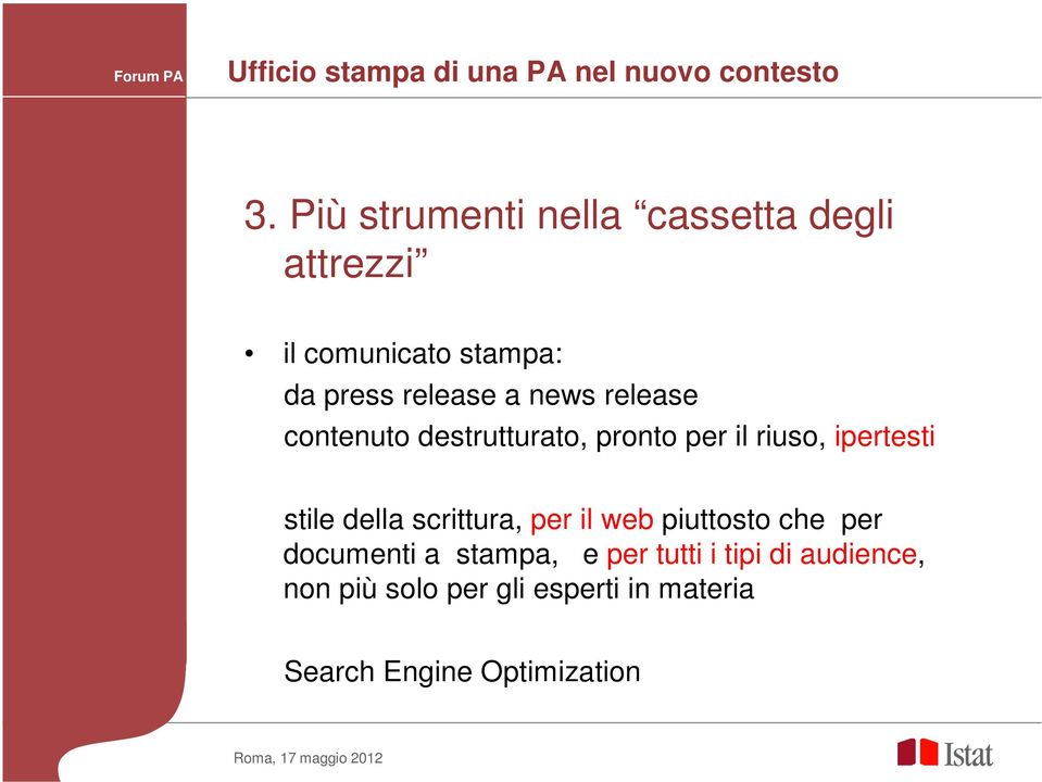 contenuto destrutturato, pronto per il riuso, ipertesti stile della scrittura, per il web