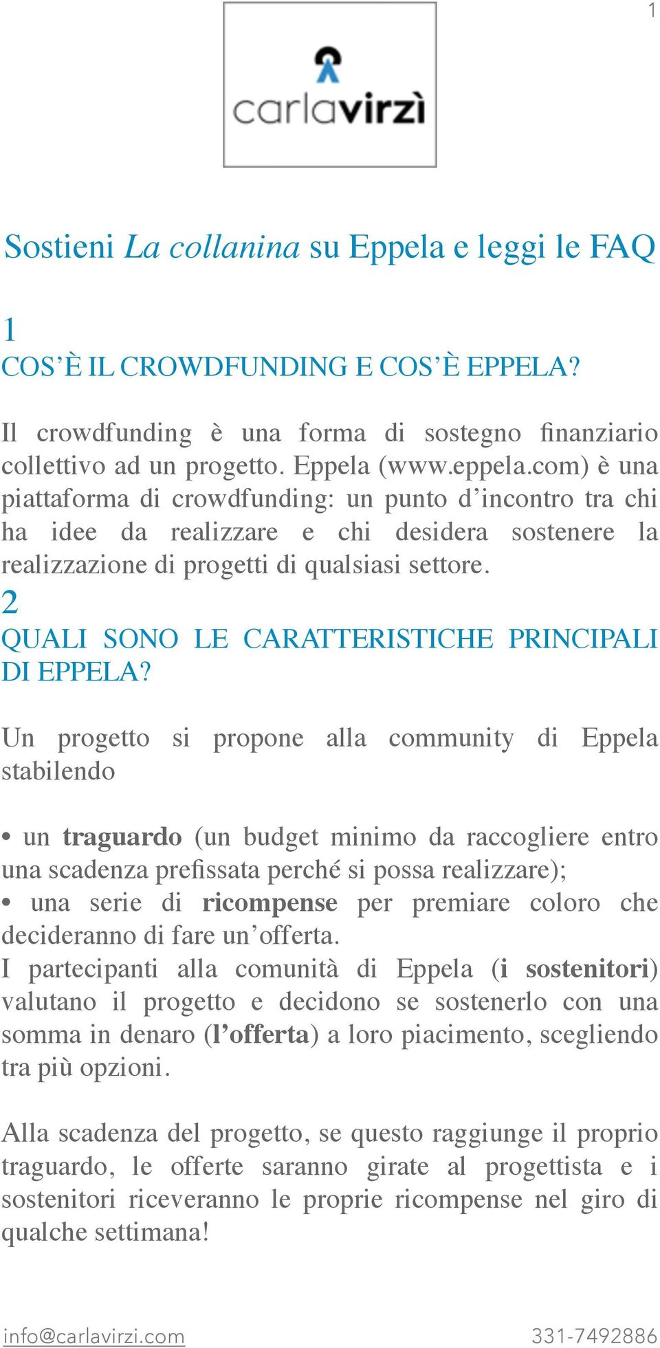 2 QUALI SONO LE CARATTERISTICHE PRINCIPALI DI EPPELA?