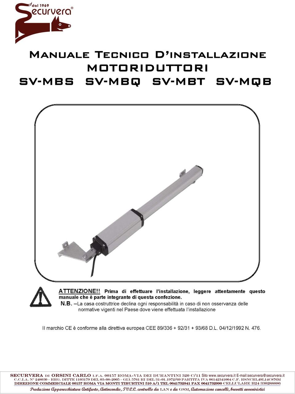 1972/69 PARTITA IVA 06142341004 C.F.