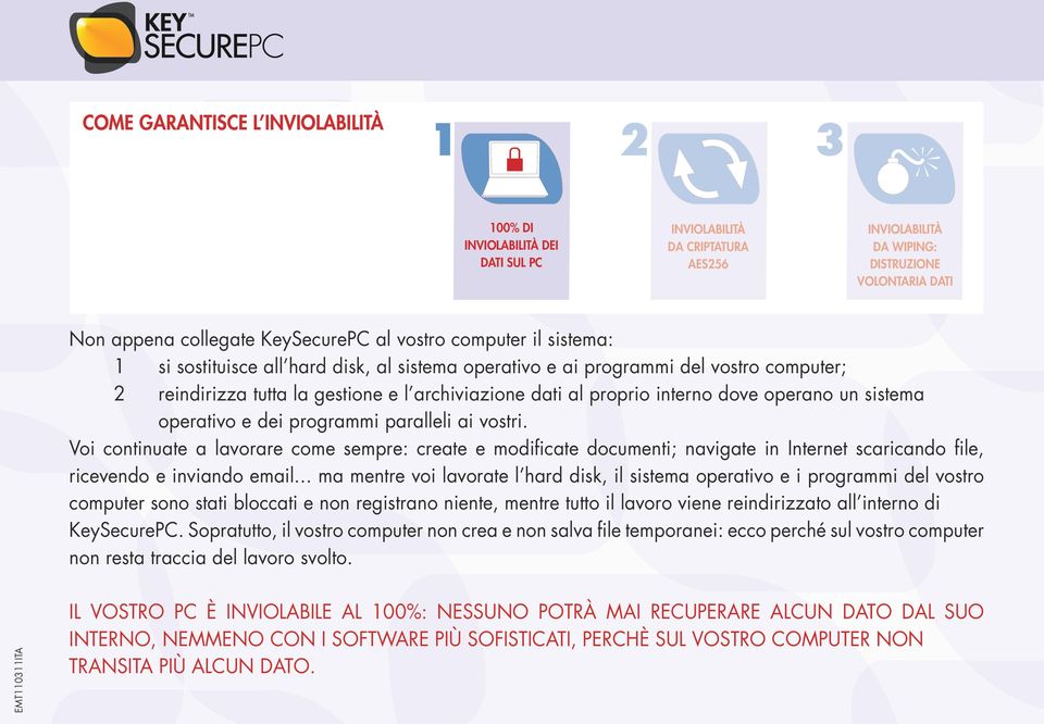 vostri. Voi continuate a lavorare come sempre: create e modificate documenti; navigate in Internet scaricando file, ricevendo e inviando email.