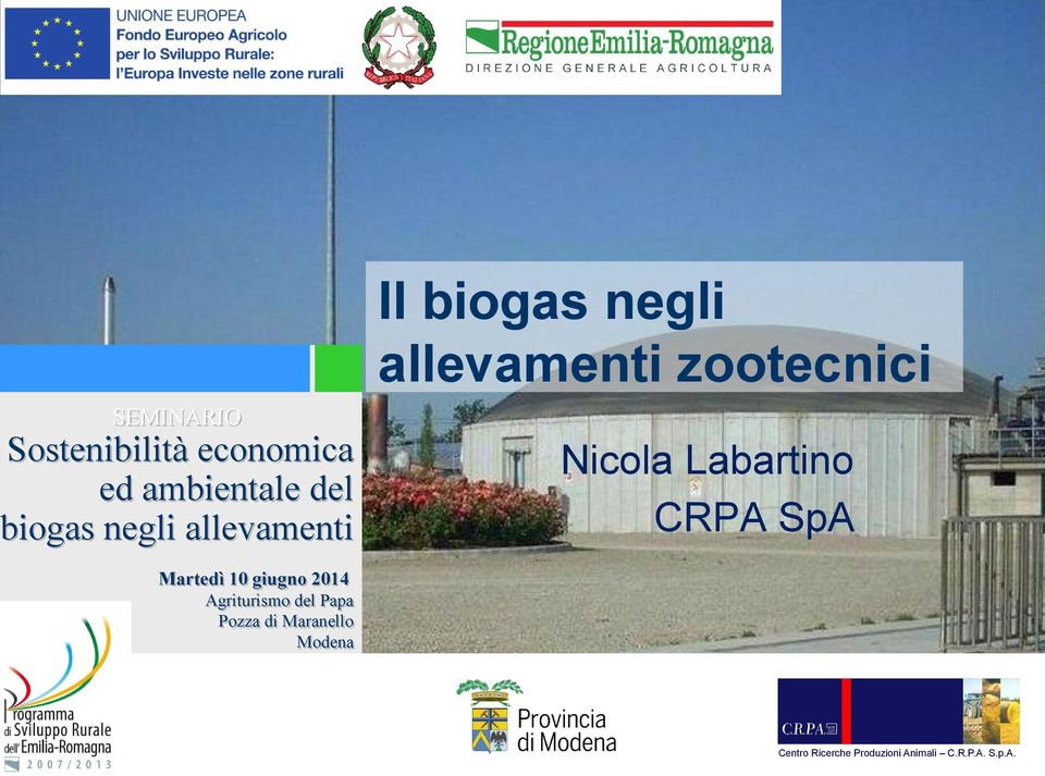 Martedì 10 giugno 2014 Agriturismo del Papa Pozza di Maranello Modena Area