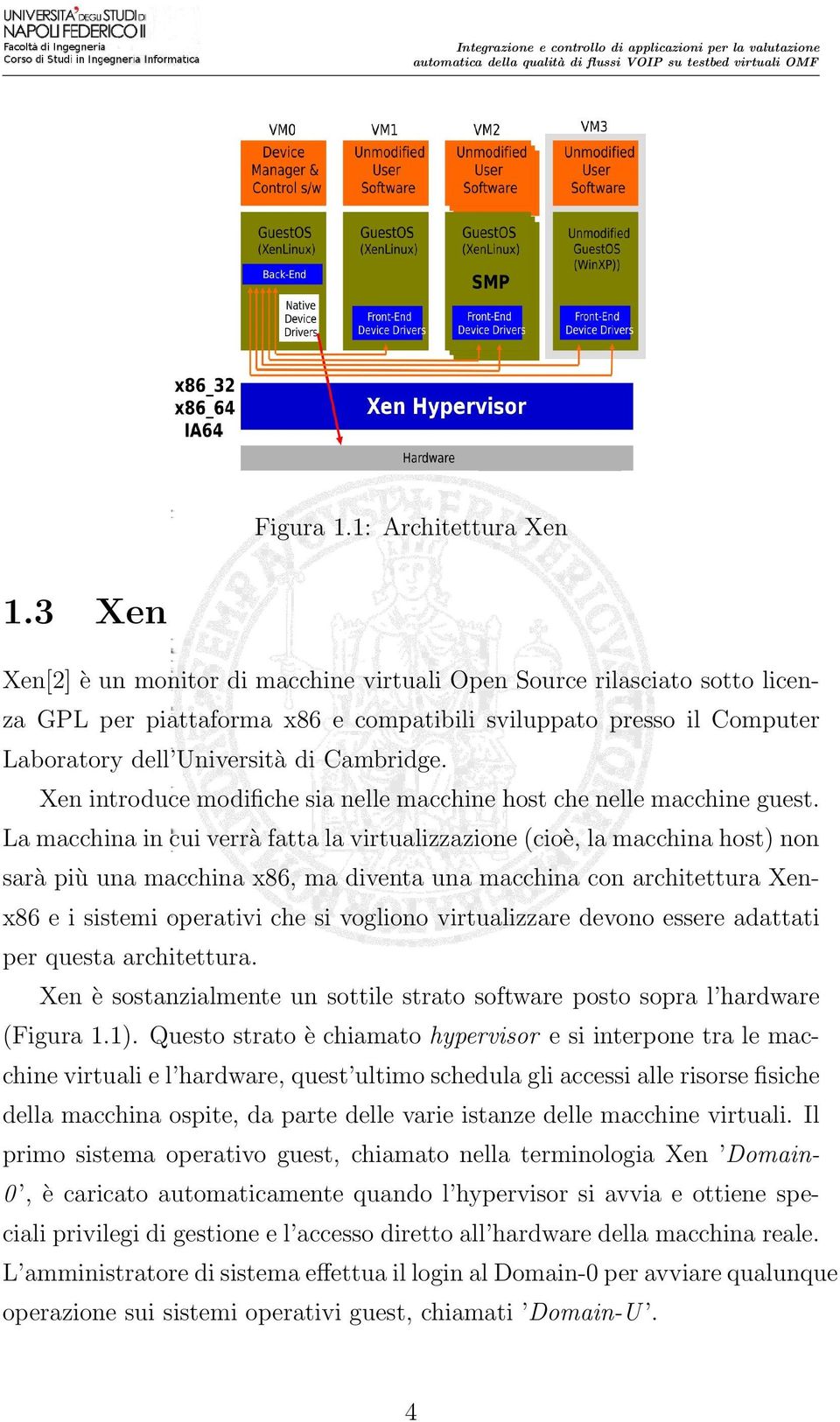 Xen introduce modifiche sia nelle macchine host che nelle macchine guest.