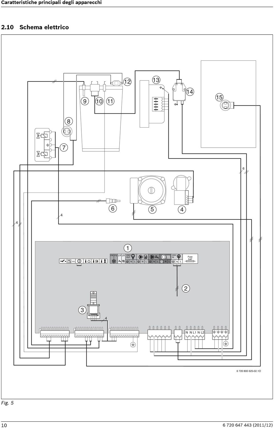 1 FR FS LR LR 230V OUT 230V IN N L N L N L N L N L Fuse 5AF