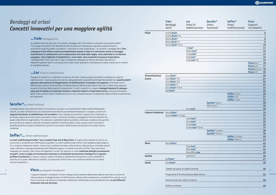 Tra il gruppo di prodotti Train Bauerfeind offre fasciature di compressione sagomate anatomicamente e provviste di supporti pro lati viscoelastici.