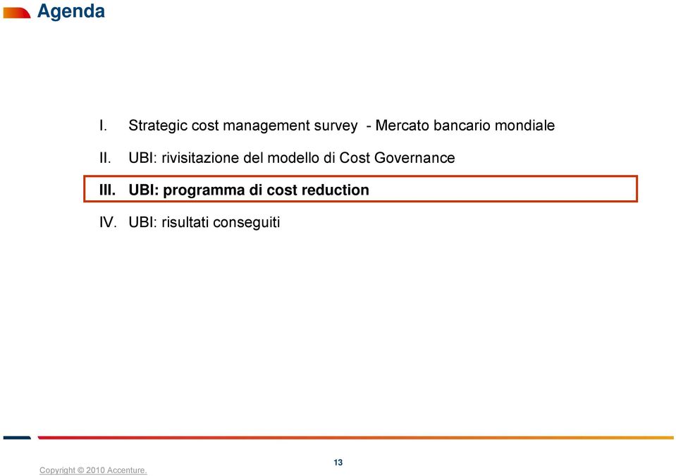 bancario mondiale II. III.