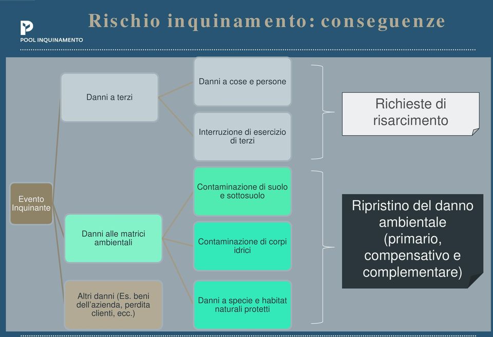 sottosuolo Contaminazione di corpi idrici Ripristino del danno ambientale (primario, compensativo e