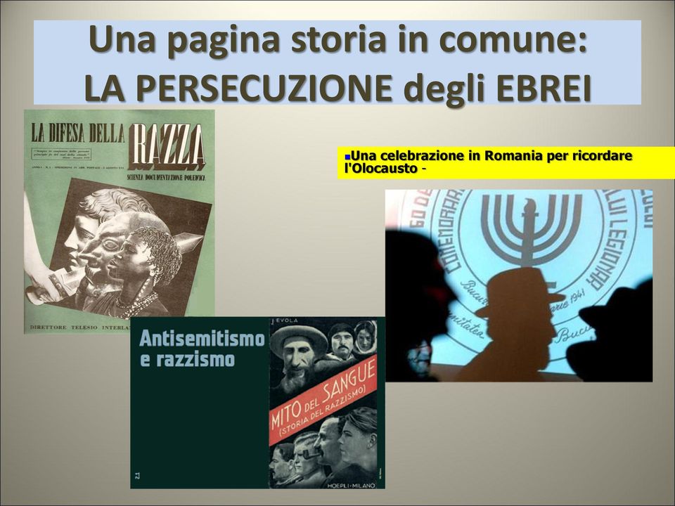 degli EBREI Una