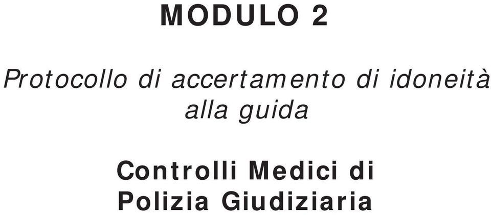 alla guida Controlli