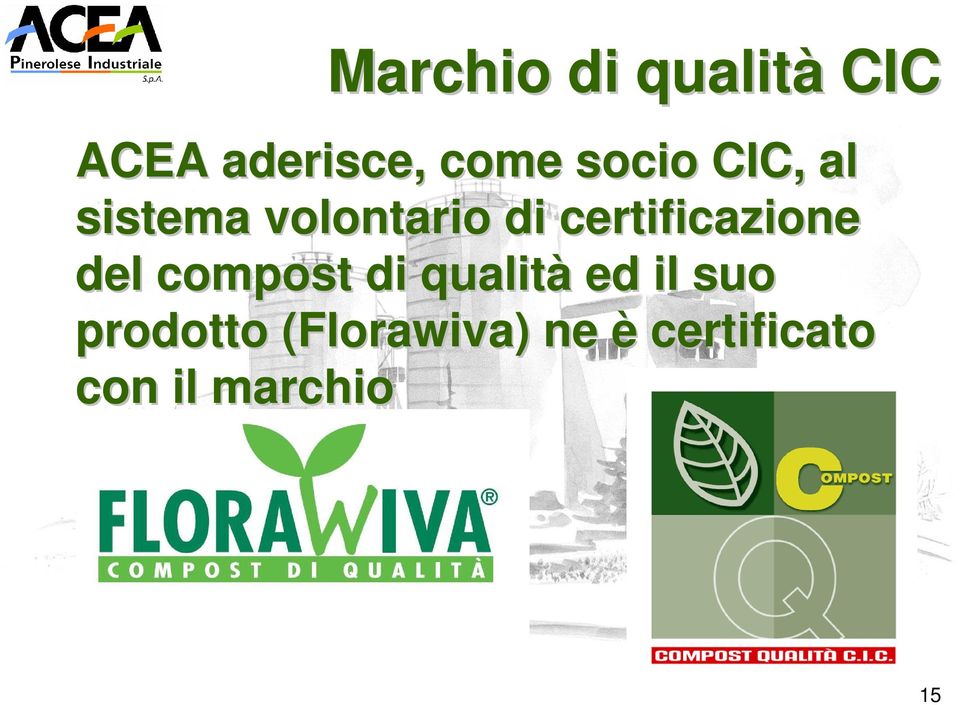 certificazione del compost di qualità ed il