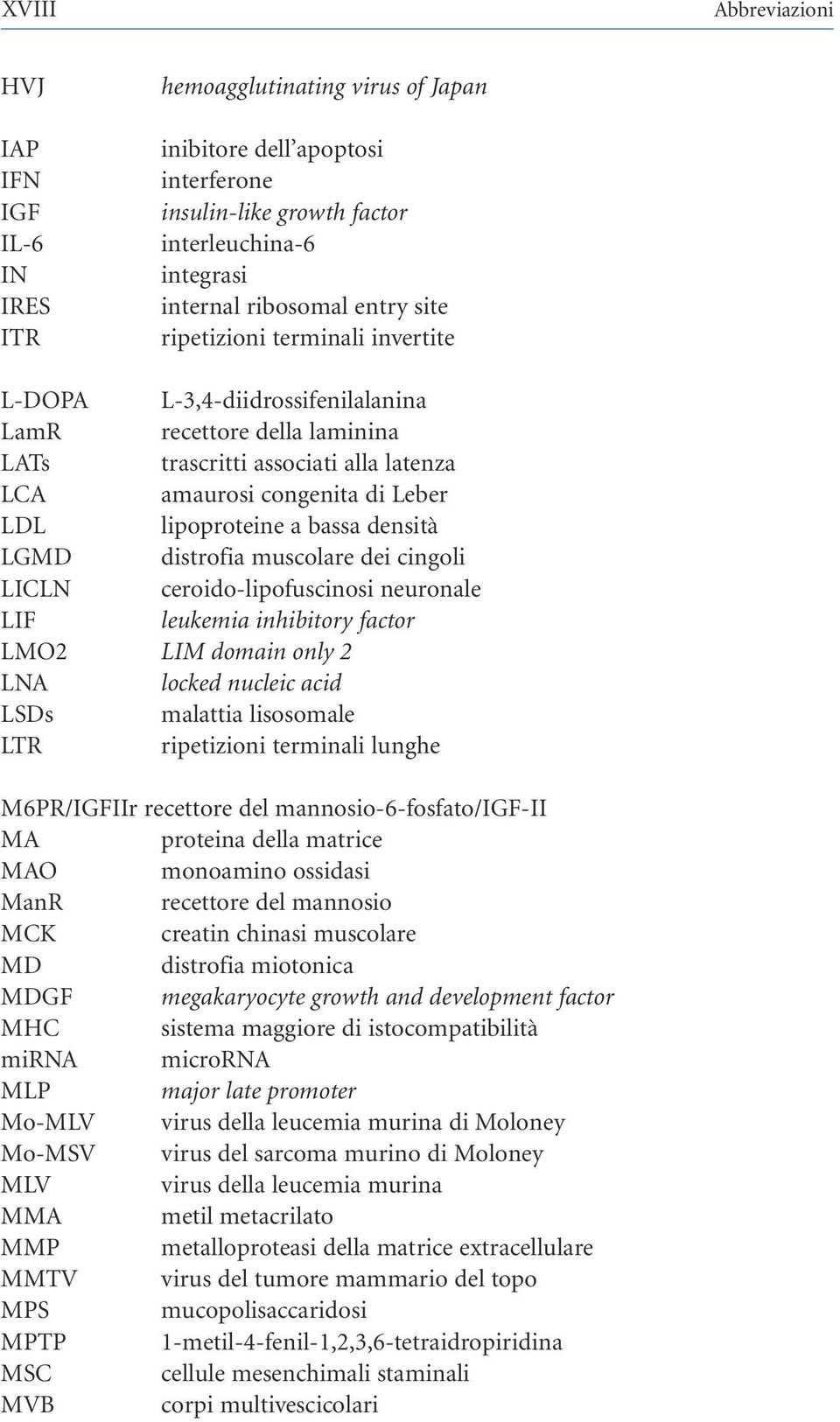 densità LGMD distrofia muscolare dei cingoli LICLN ceroido-lipofuscinosi neuronale LIF leukemia inhibitory factor LMO2 LIM domain only 2 LNA locked nucleic acid LSDs malattia lisosomale LTR