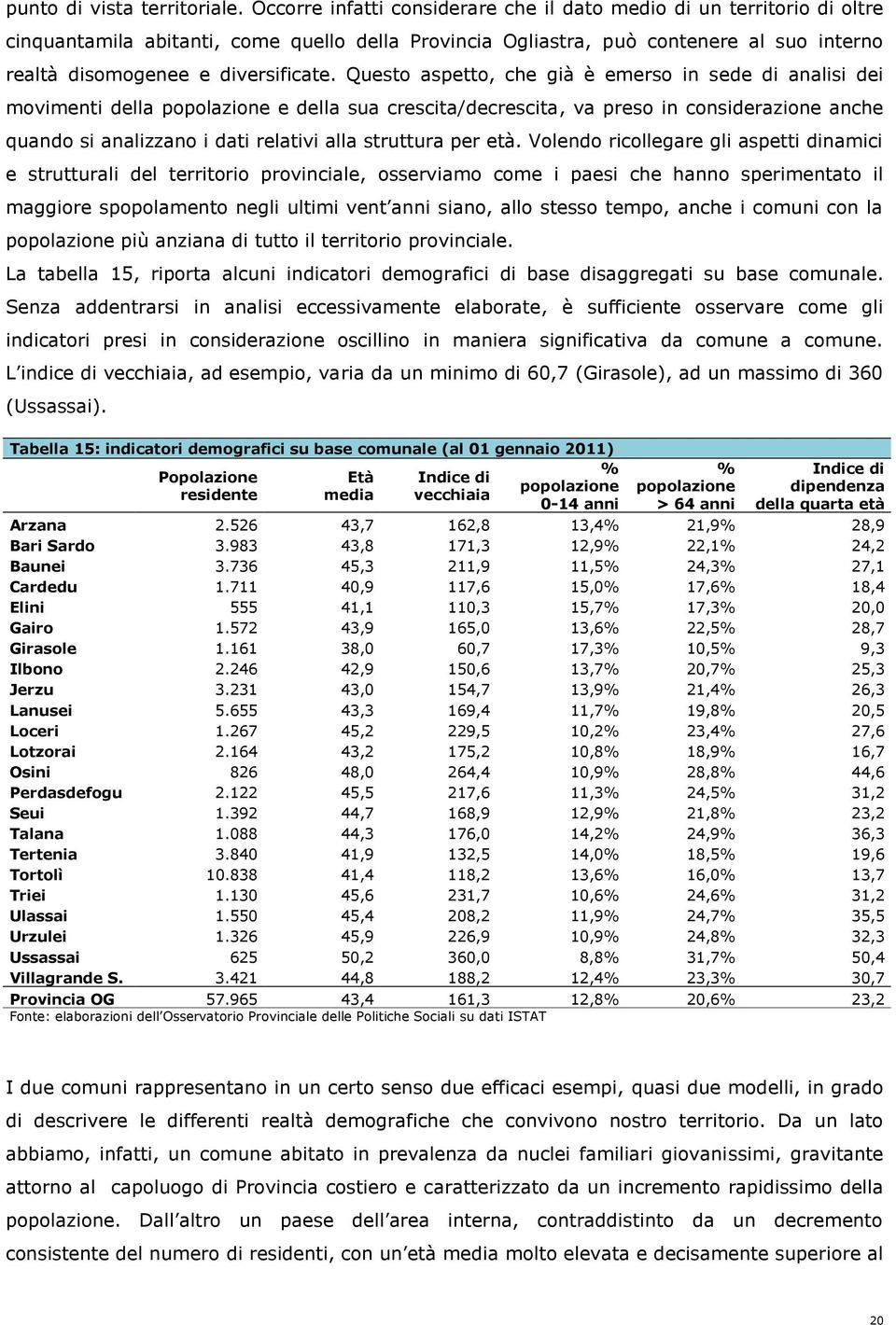 Questo aspetto, che già è emerso in sede di analisi dei movimenti della popolazione e della sua crescita/decrescita, va preso in considerazione anche quando si analizzano i dati relativi alla