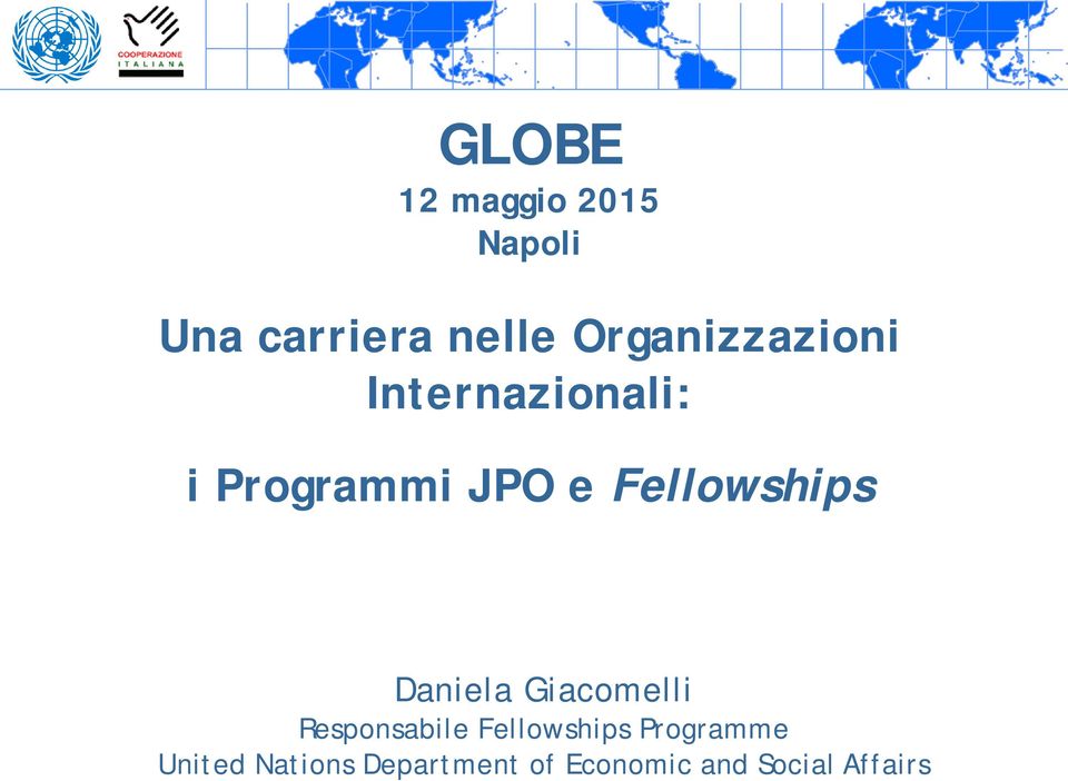 Fellowships Daniela Giacomelli Responsabile