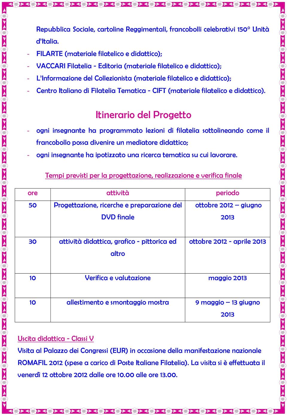 Italiano di Filatelia Tematica - CIFT (materiale filatelico e didattico).