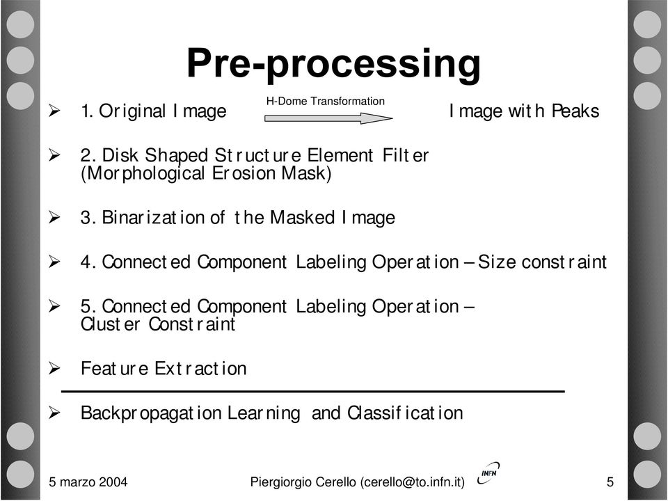 Connected Component Labeling Operation Size constraint 5.