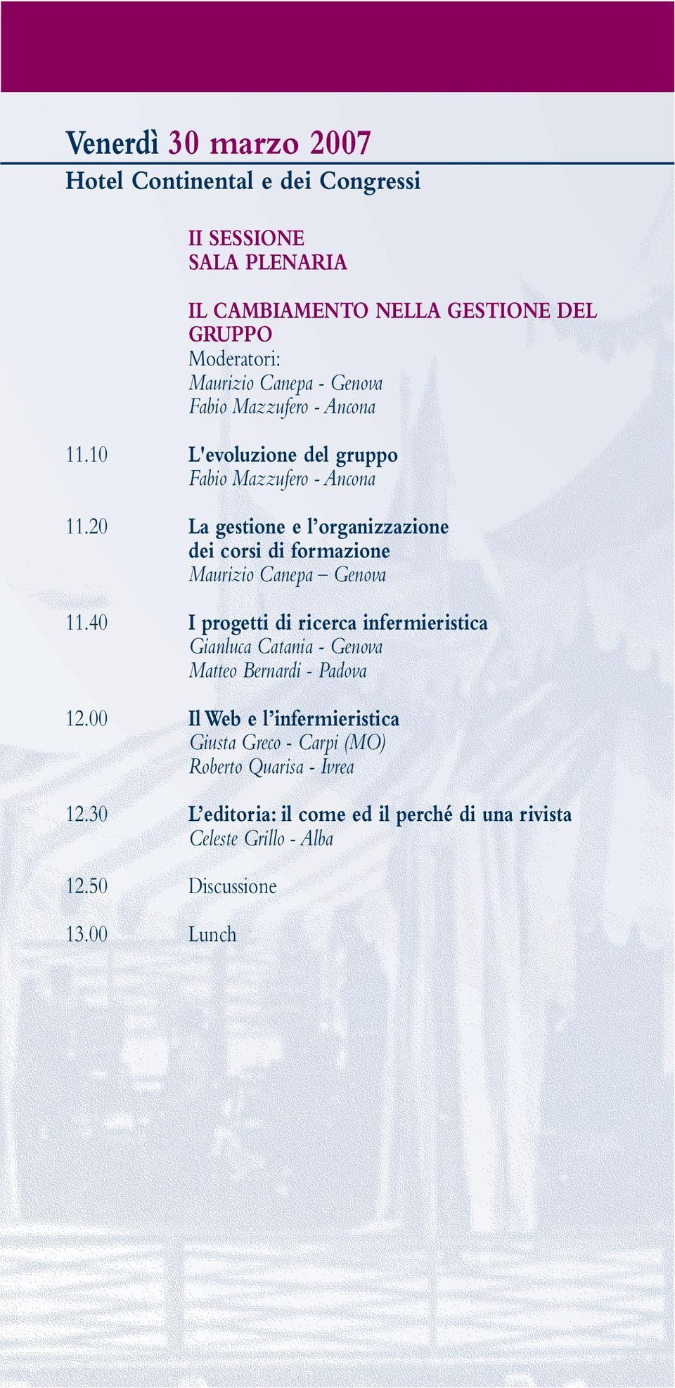 20 La gestione e l organizzazione dei corsi di formazione Maurizio Canepa Genova 11.