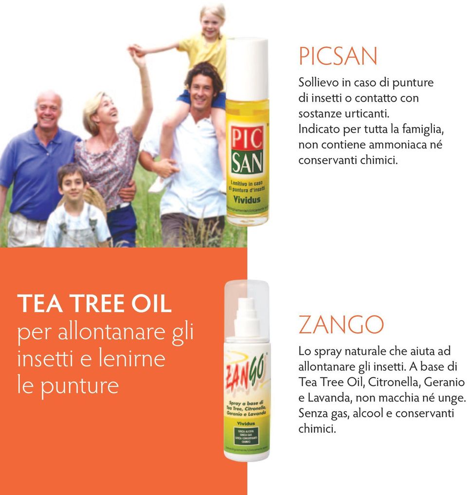 TEA TREE OIL per allontanare gli insetti e lenirne le punture ZANGO Lo spray naturale che aiuta ad