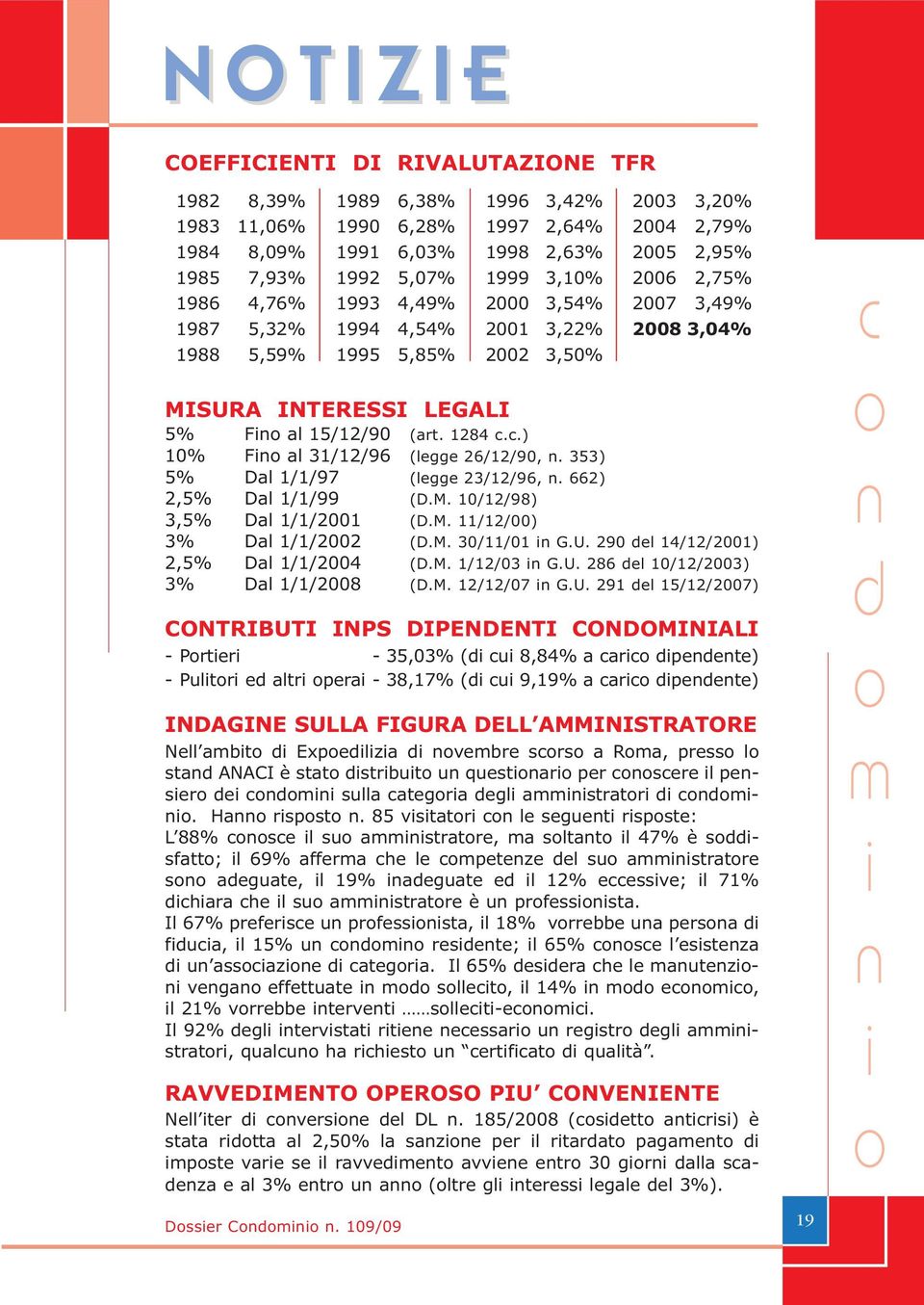 .) 10% F al 31/12/96 (legge 26/12/90,. 353) 5% Dal 1/1/97 (legge 23/12/96,. 662) 2,5% Dal 1/1/99 (D.M. 10/12/98) 3,5% Dal 1/1/2001 (D.M. 11/12/00) 3% Dal 1/1/2002 (D.M. 30/11/01 G.U.