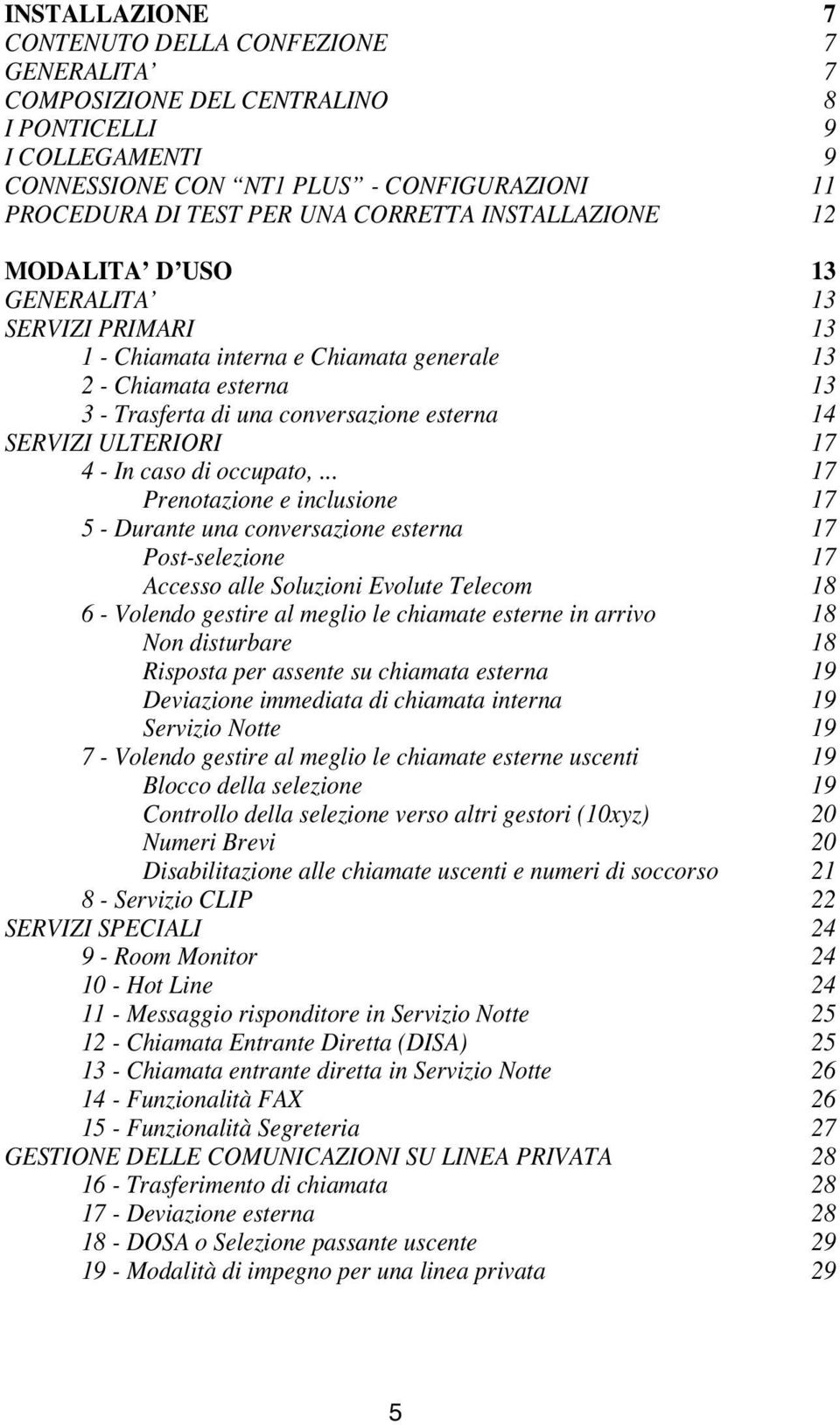 17 4 - In caso di occupato,.