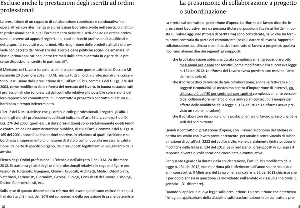 professionali qualificati e detta specifici requisiti e condizioni.