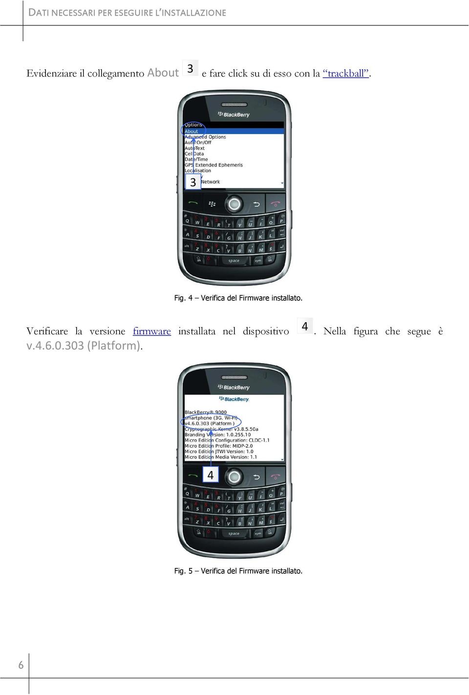 4 Verifica del Firmware installato.