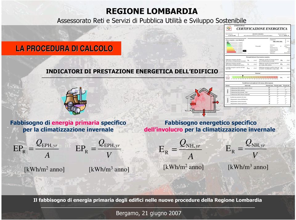 (MI) Ubicazione via Copernico Civico 42 Interno - Destinazione d uso residenziale Anno di costruzione 2006 Superficie utile [m 2 ] 2258 Combustibile metano Proprietario Massimo Rossi Principali