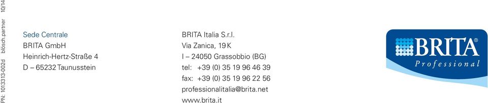 65232 Taunusstein BRITA Itali