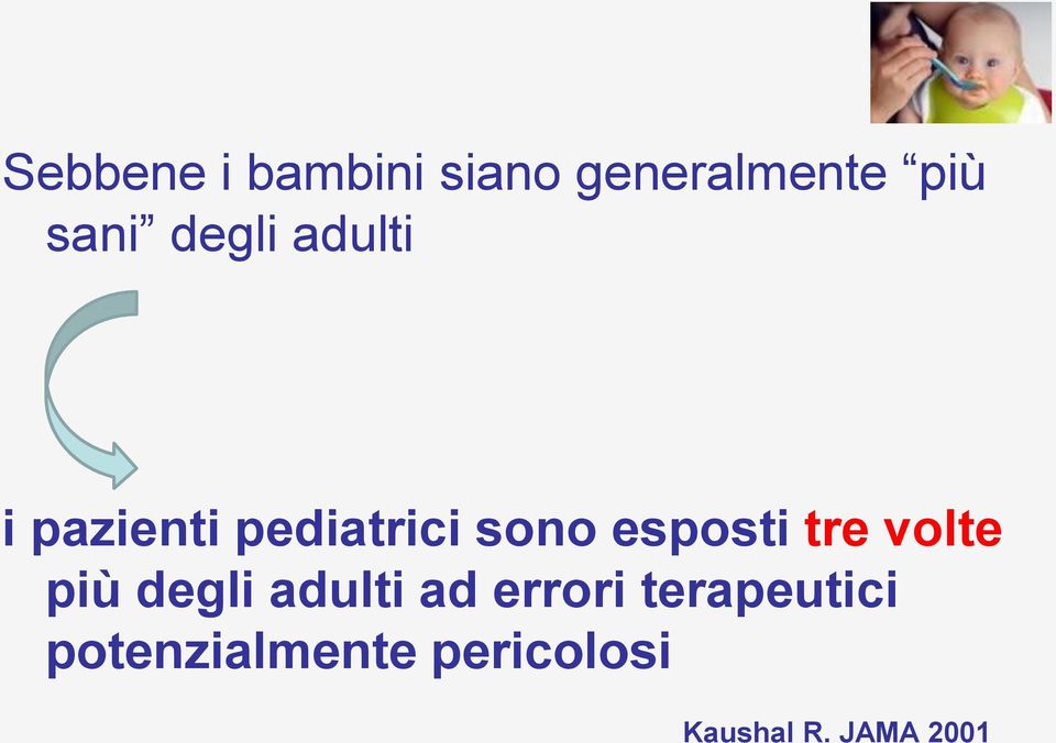 tre volte più degli adulti ad errori