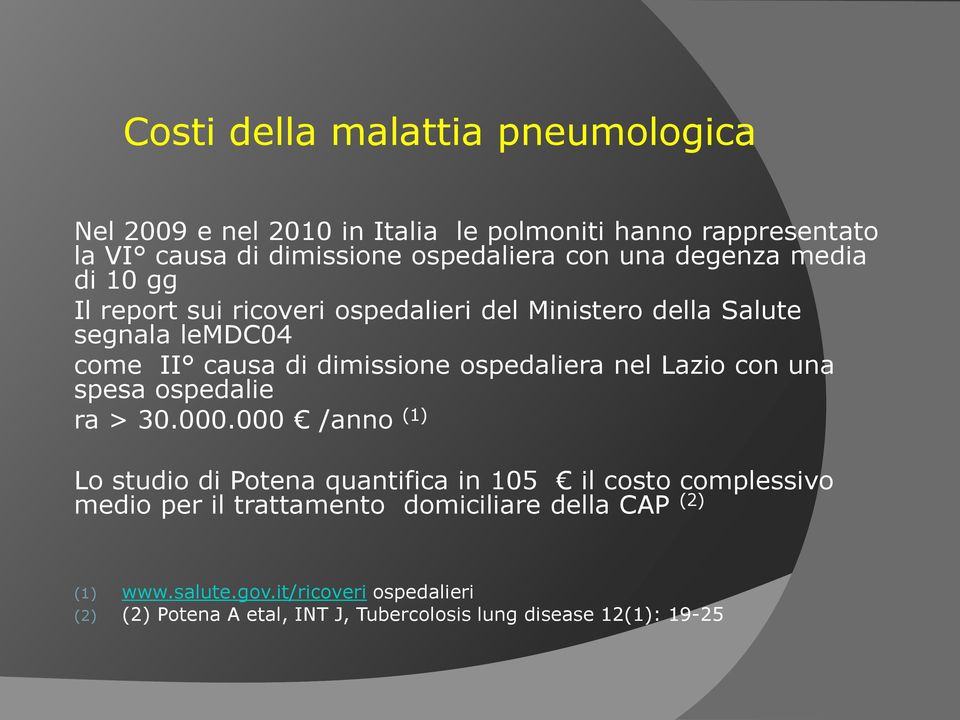 ospedaliera nel Lazio con una spesa ospedalie ra > 30.000.