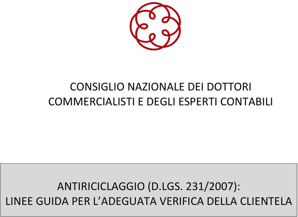 CONTABILI ANTIRICICLAGGIO (D.LGS.