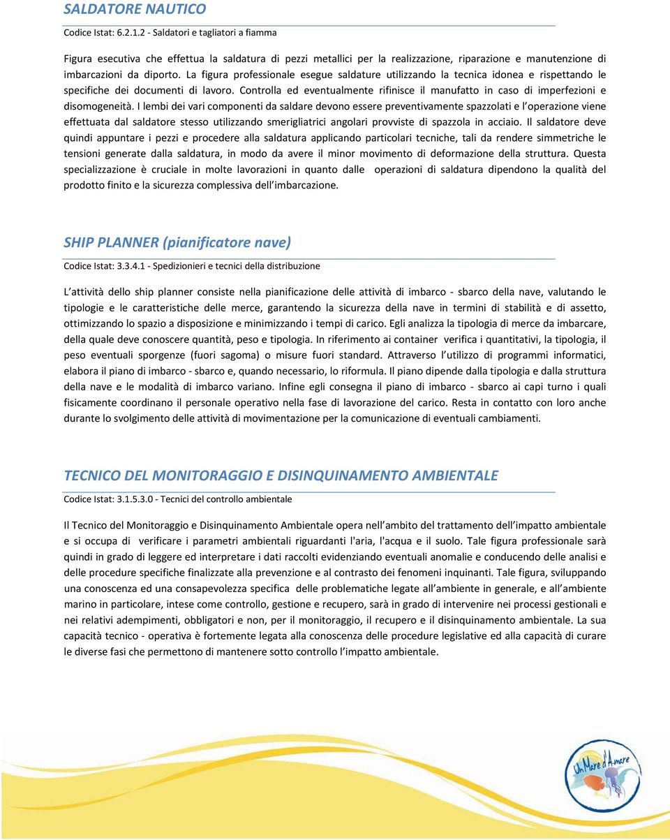 La figura professionale esegue saldature utilizzando la tecnica idonea e rispettando le specifiche dei documenti di lavoro.