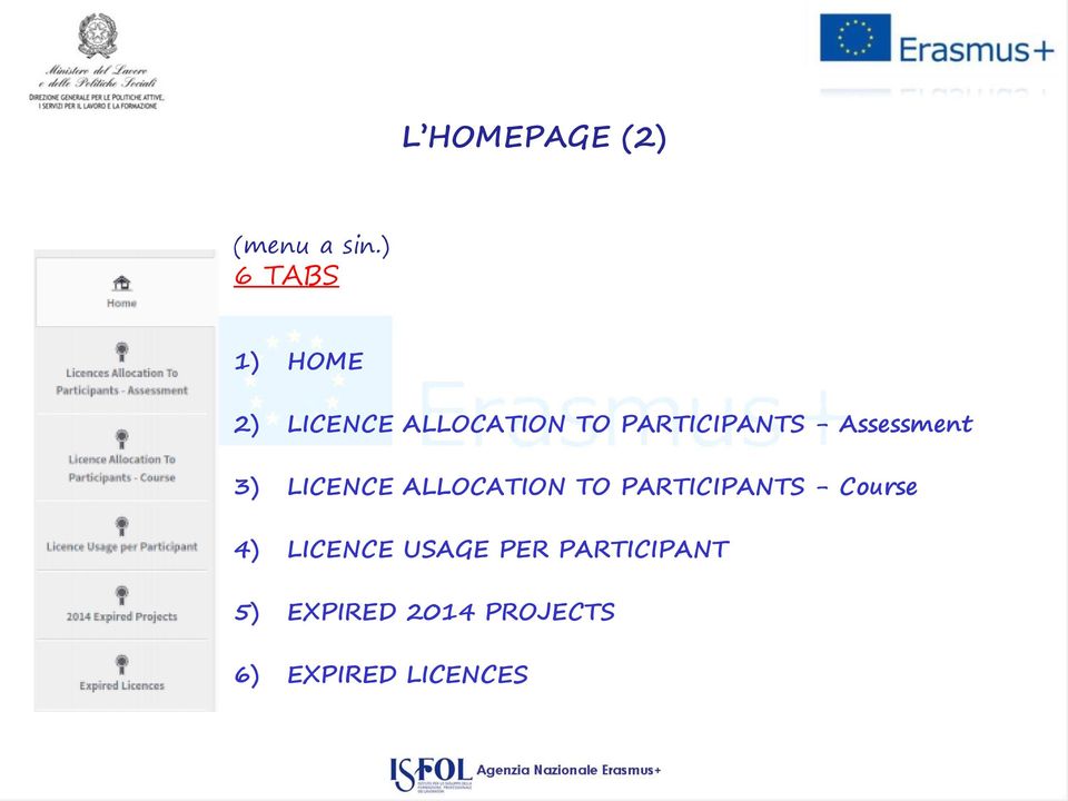 - Assessment 3) LICENCE ALLOCATION TO PARTICIPANTS -