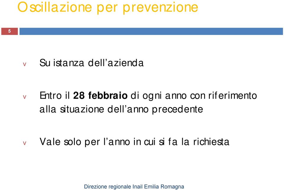 riferimento alla situazione dell anno precedente