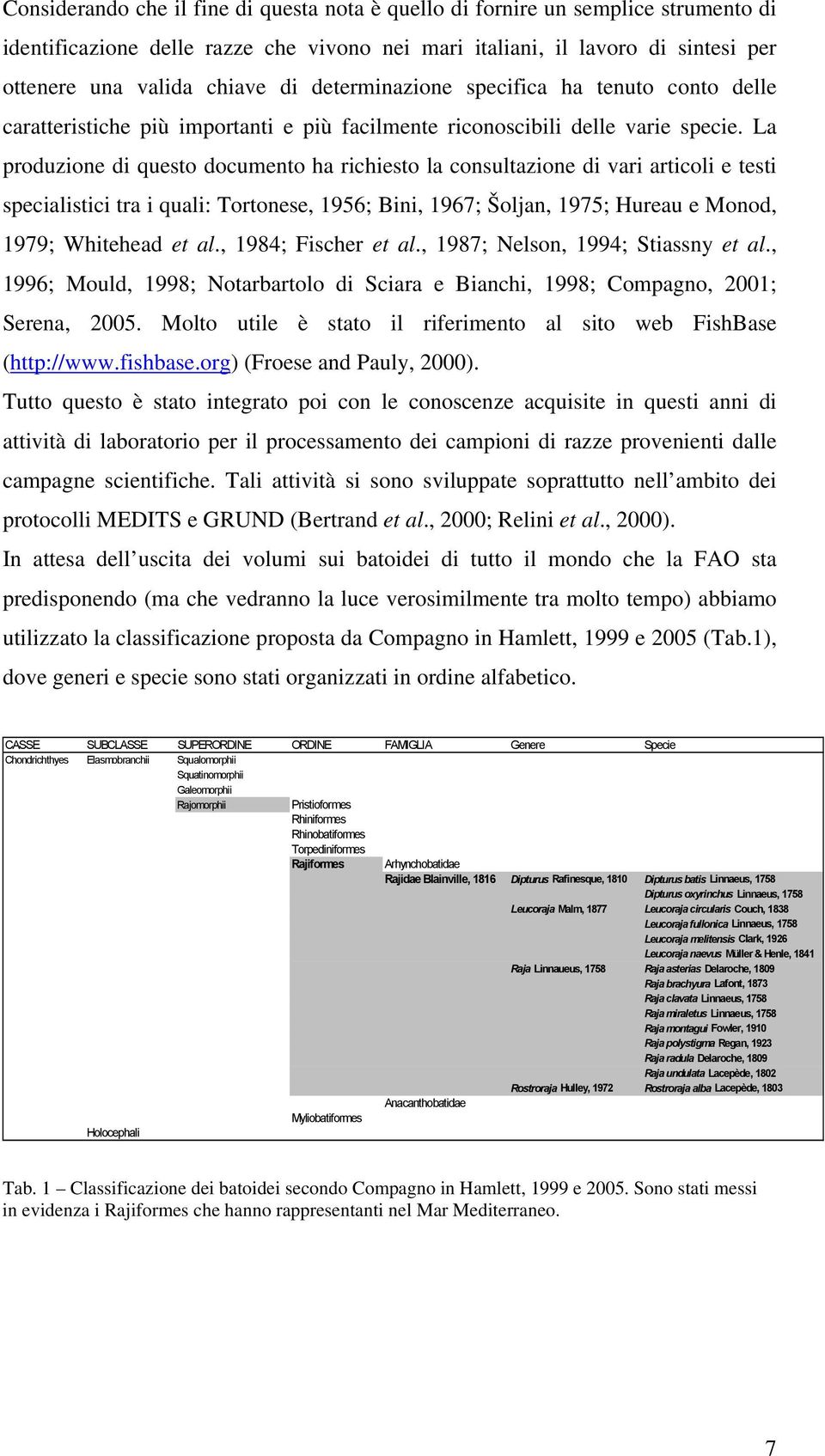 La produzione di questo documento ha richiesto la consultazione di vari articoli e testi specialistici tra i quali: Tortonese, 1956; Bini, 1967; Šoljan, 1975; Hureau e Monod, 1979; Whitehead et al.