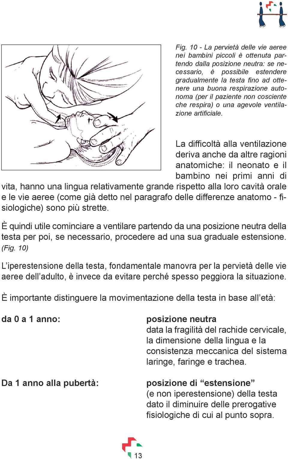 La difficoltà alla ventilazione deriva anche da altre ragioni anatomiche: il neonato e il bambino nei primi anni di vita, hanno una lingua relativamente grande rispetto alla loro cavità orale e le