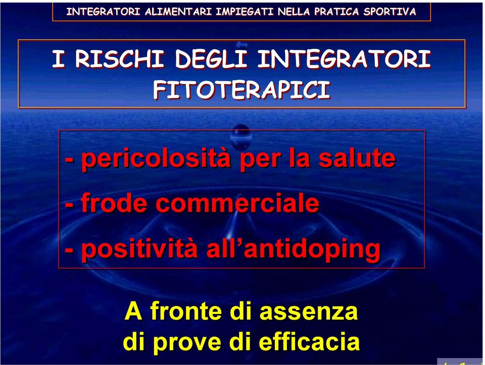 commerciale - positività all antidoping