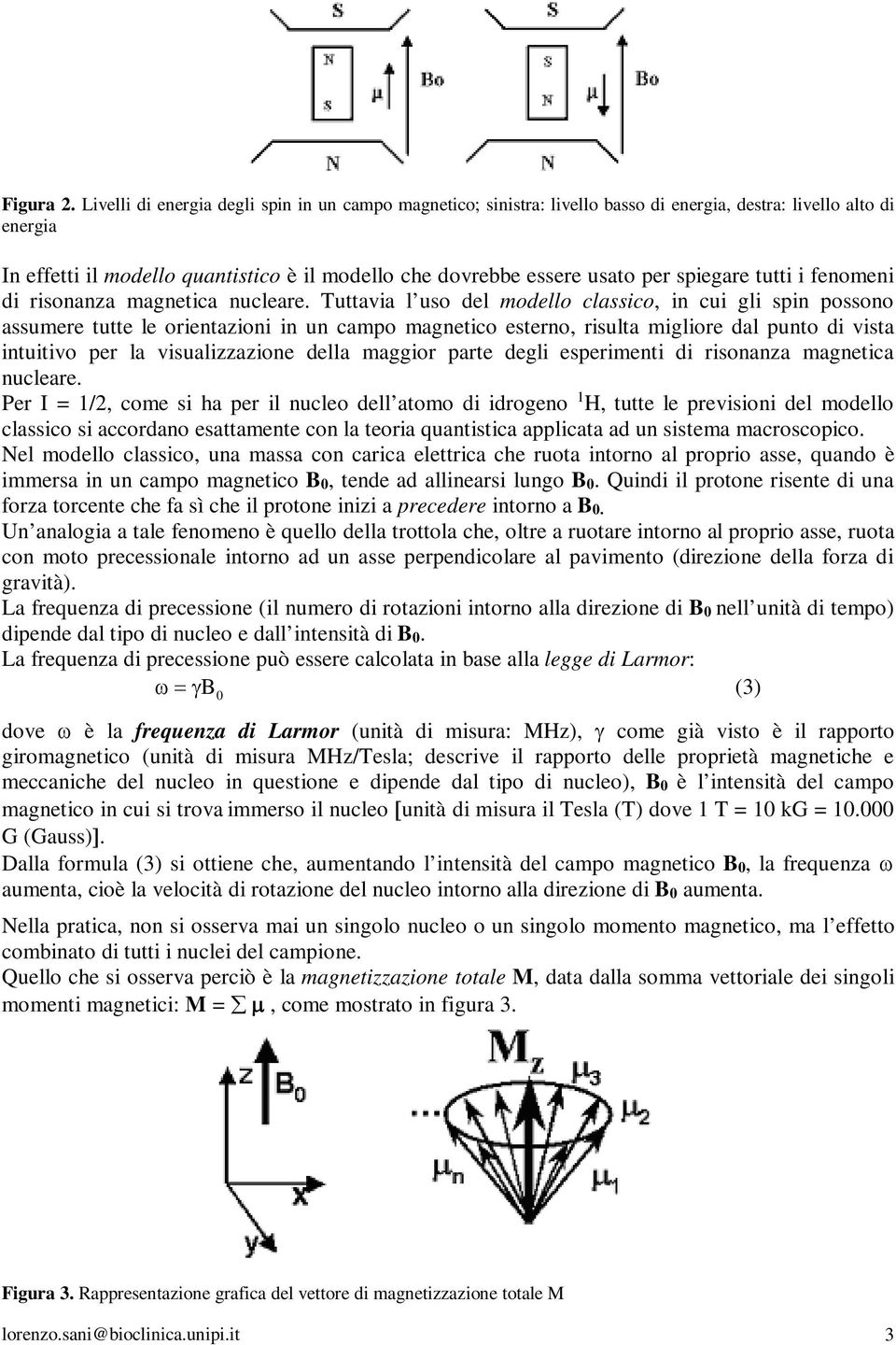 spiegare tutti i fenomeni di risonanza magnetica nucleare.