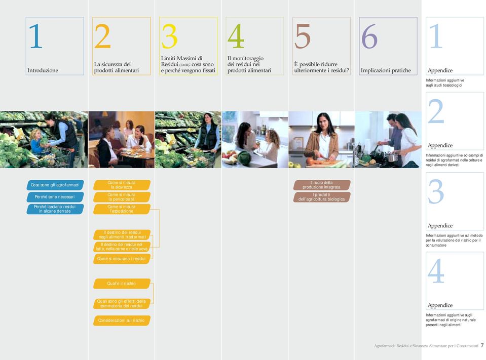 Implicazioni pratiche Appendice Informazioni aggiuntive sugli studi tossicologici 2 Appendice Informazioni aggiuntive ed esempi di residui di agrofarmaci nelle colture e negli alimenti derivati Cosa