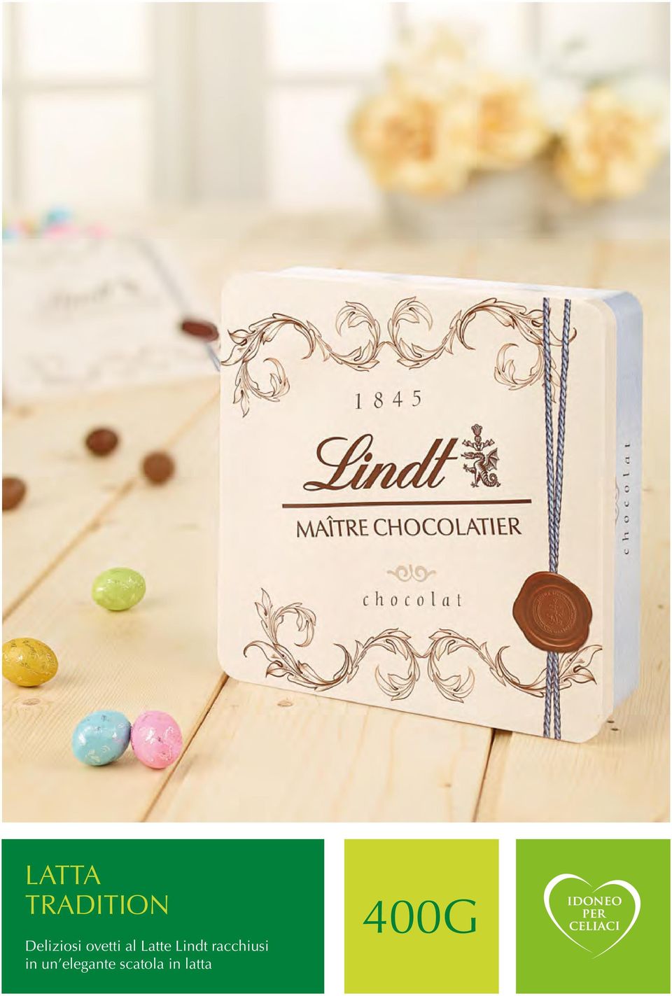 Latte Lindt racchiusi