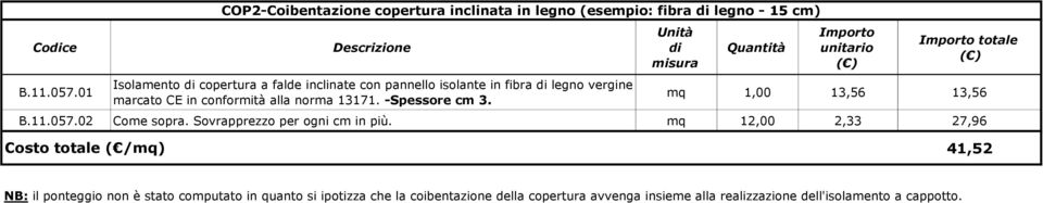 pannello isolante in fibra legno vergine marcato CE in conformità alla norma 13171. -Spessore cm 3.