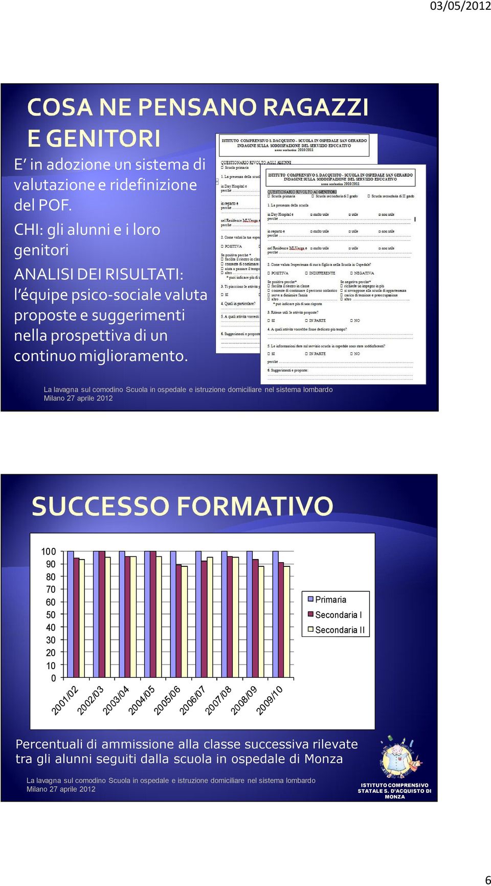 nella prospettiva di un continuo miglioramento.