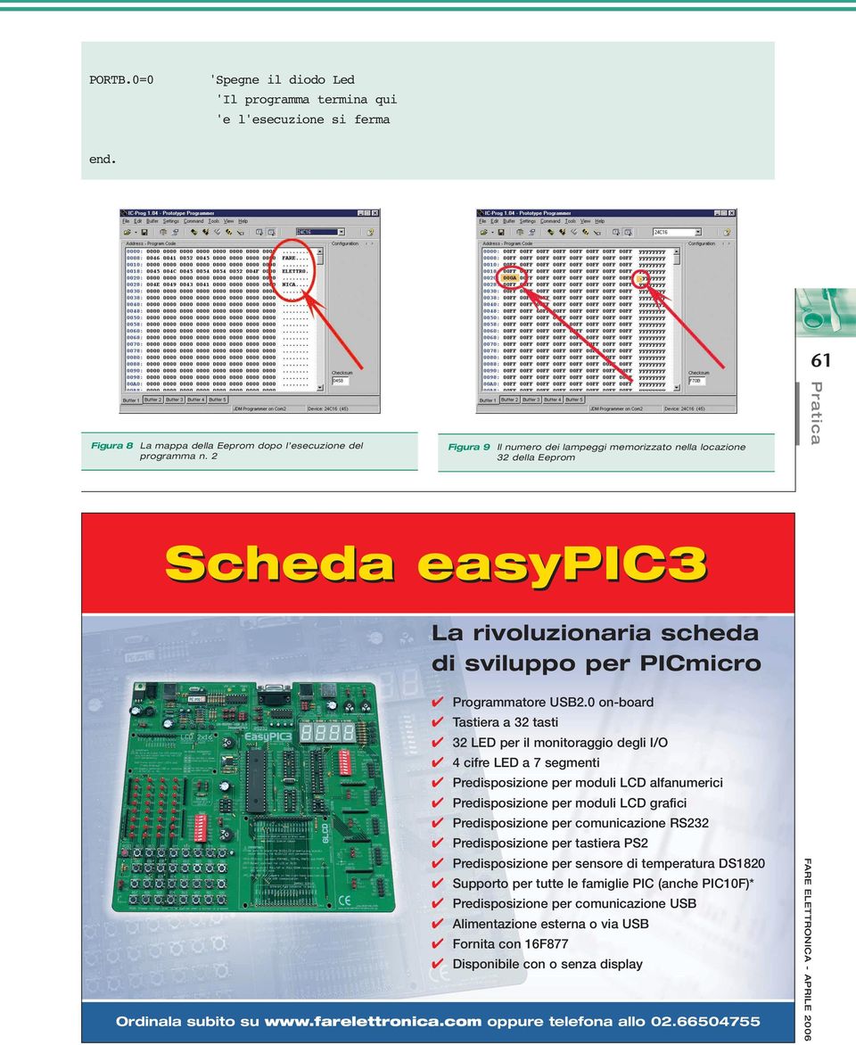 0 on-board Tastiera a 32 tasti 32 LED per il monitoraggio degli I/O 4 cifre LED a 7 segmenti Predisposizione per moduli LCD alfanumerici Predisposizione per moduli LCD grafici Predisposizione per