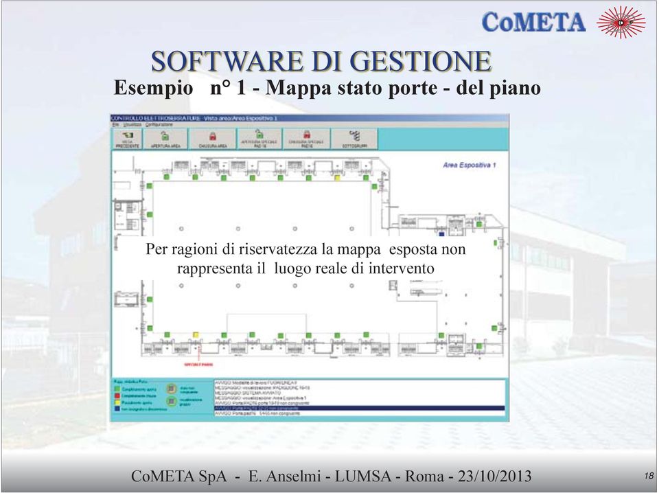 esposta non rappresenta il luogo reale di intervento