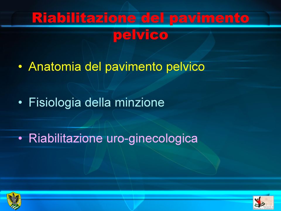 pelvico Fisiologia della