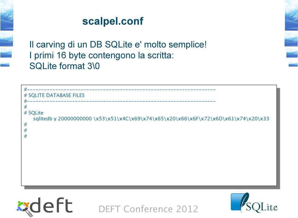 #------------------------------------------------------------------- # SQLITE DATABASE FILES # SQLITE DATABASE FILES