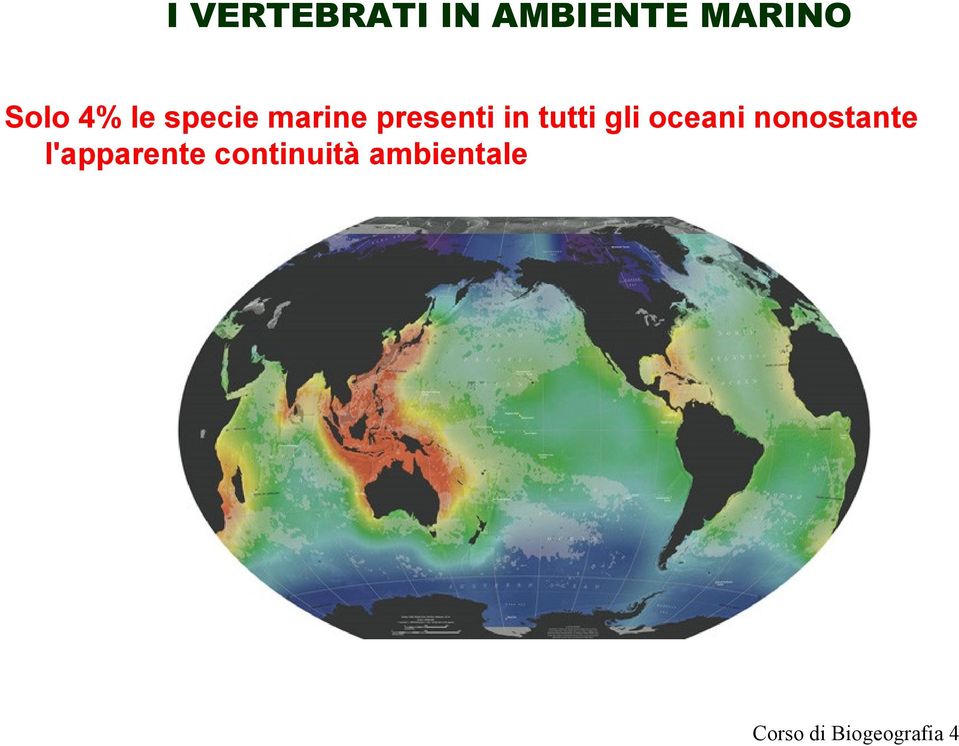 gli oceani nonostante l'apparente