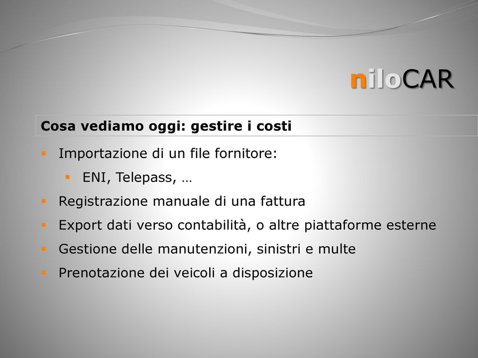 Export dati verso contabilità, o altre piattaforme esterne