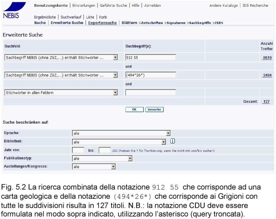 geologica e della notazione (494*26*) che corrisponde ai Grigioni con tutte