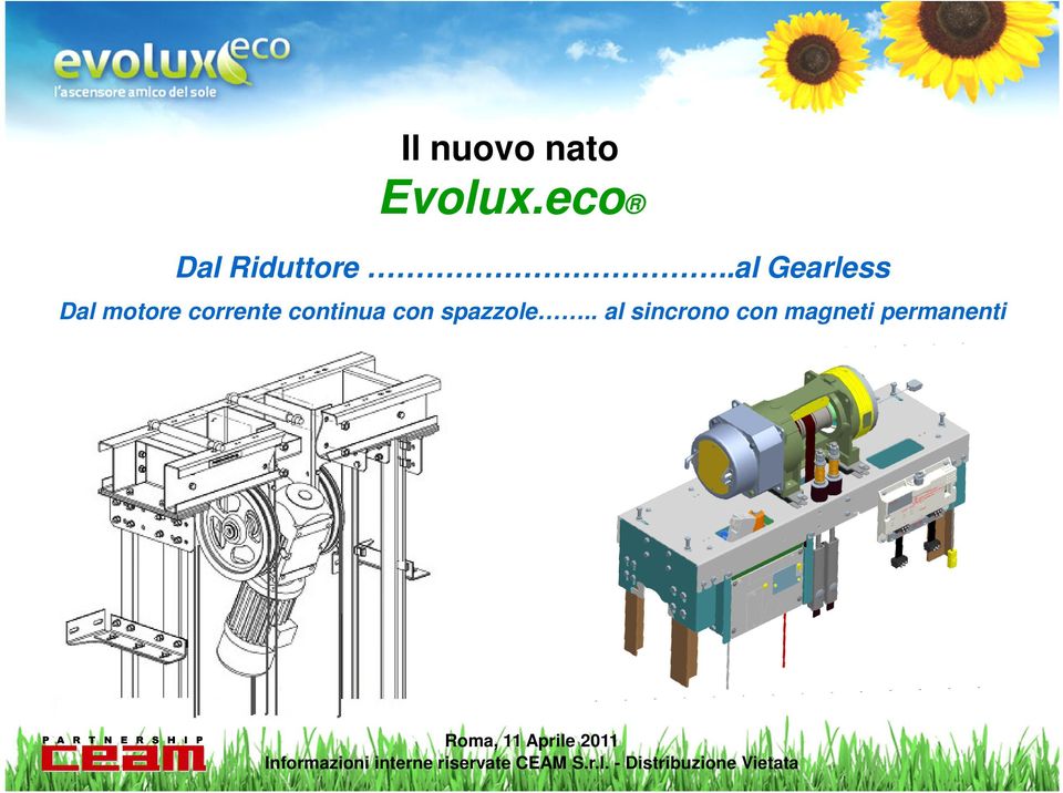 .al Gearless Dal motore corrente