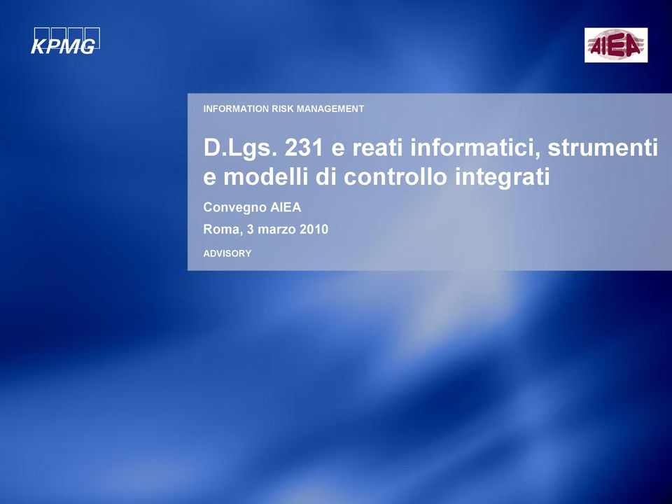 e modelli di controllo integrati